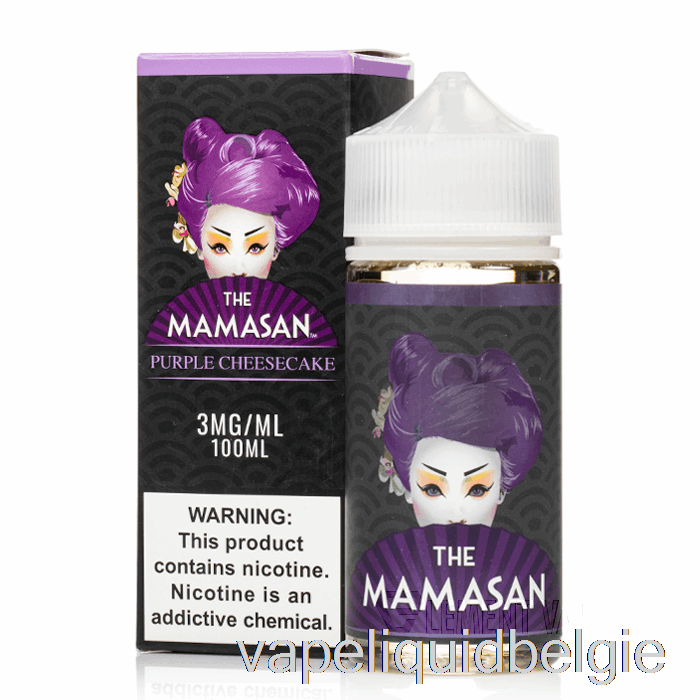 Vape Vloeibare Paarse Cheesecake - De Mamasan - 100 Ml 3 Mg